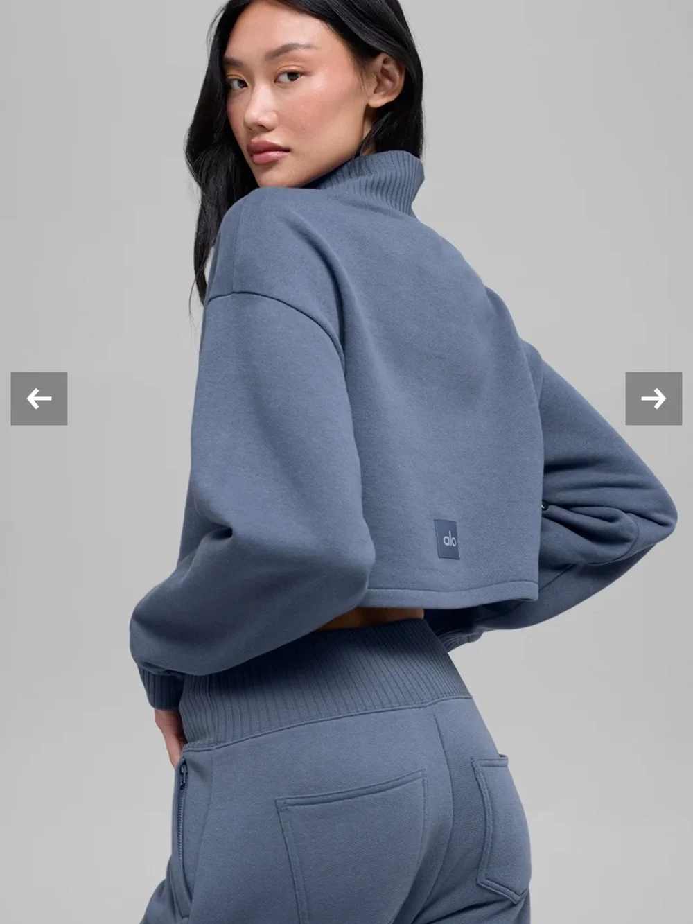 ALO Yoga Cropped mock neck sweatshirt